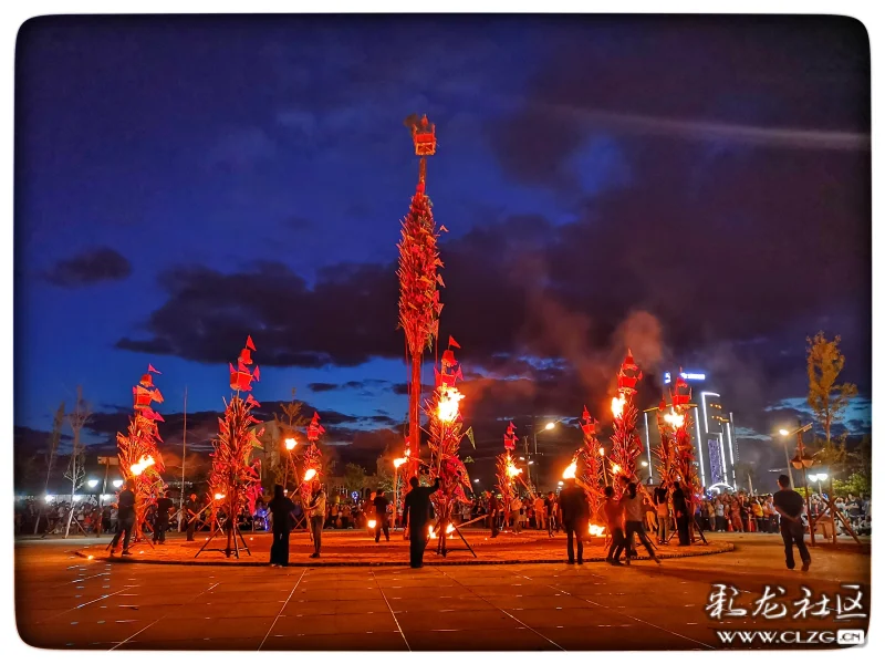 巍山古城的火把节之夜
